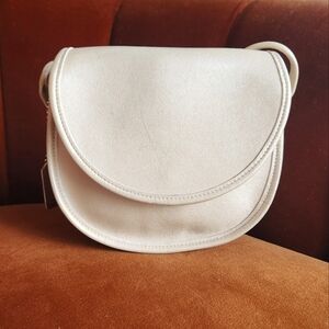 Vintage Coach Casey Bag #9923 bone  Leather USA